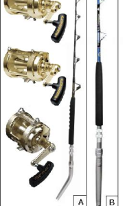 CUSTOM STAND-UP,TROLLING COMBOS WITH ALUTECNOS ALBACORE REELS