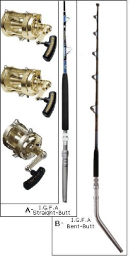 CUSTOM IGFA SERIES TROLLING ROD AND REEL COMBOS WITH ALUTECNOS ALBACORE  REELS - Fisherman's Outfitter