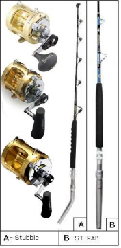 CUSTOM STAND-UP,TROLLING COMBOS WITH SHIMANO TIAGRA REELS