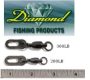 Diamond Escape-Proof Snap Swivels - Melton Tackle