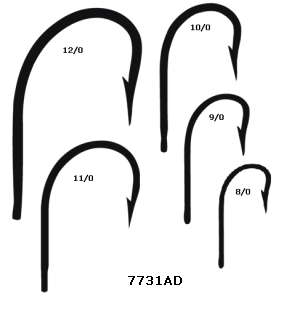 Mustad needle eye hooks Clearance