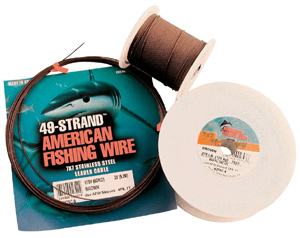 AFW #8 ToothProof Stainless Steel Single Leader Wire 86 Lb Camo 1