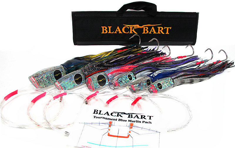 BLACK BART TOURNAMENT BLUE MARLIN 6 PACK 80-130LB TACKLE