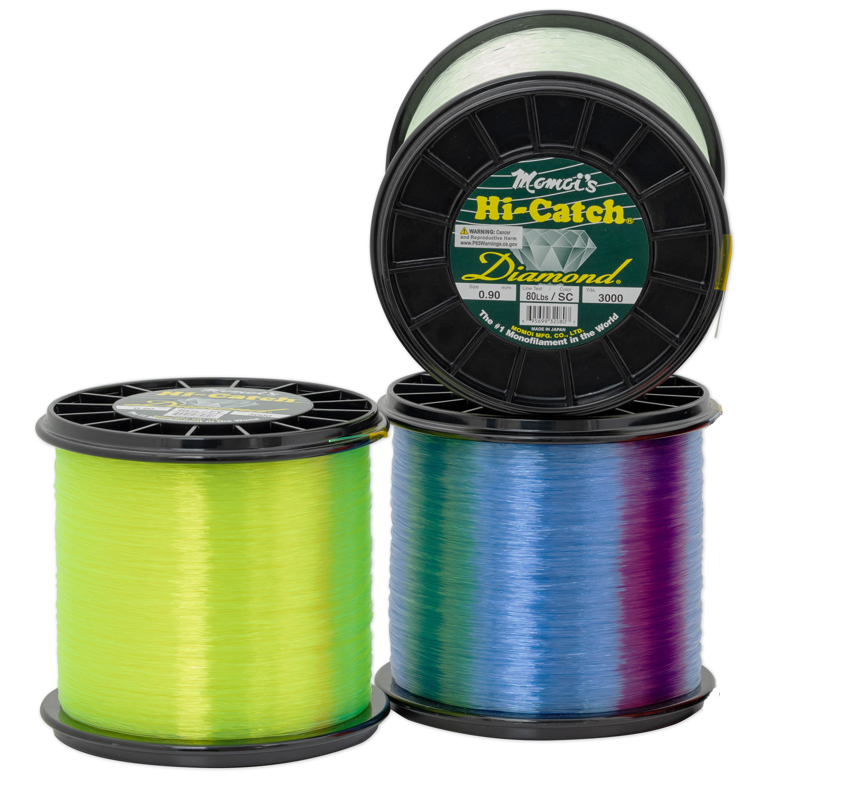 Momoi Hi-Catch Diamond Monofilament Line - 1000 yd. Spool - 60 lb. Test -  Super Clear - Melton Tackle