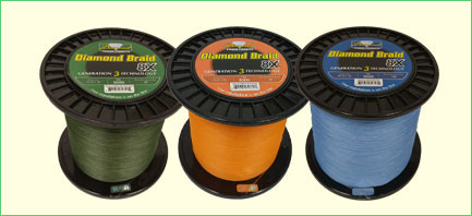 Diamond Braid Generation 3 - 8X Solid - 300yd Spools - Fisherman's