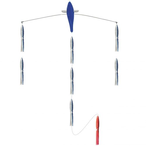 36" TITANIUM BIRD SPREADER BAR w/ 8-13" SQUID