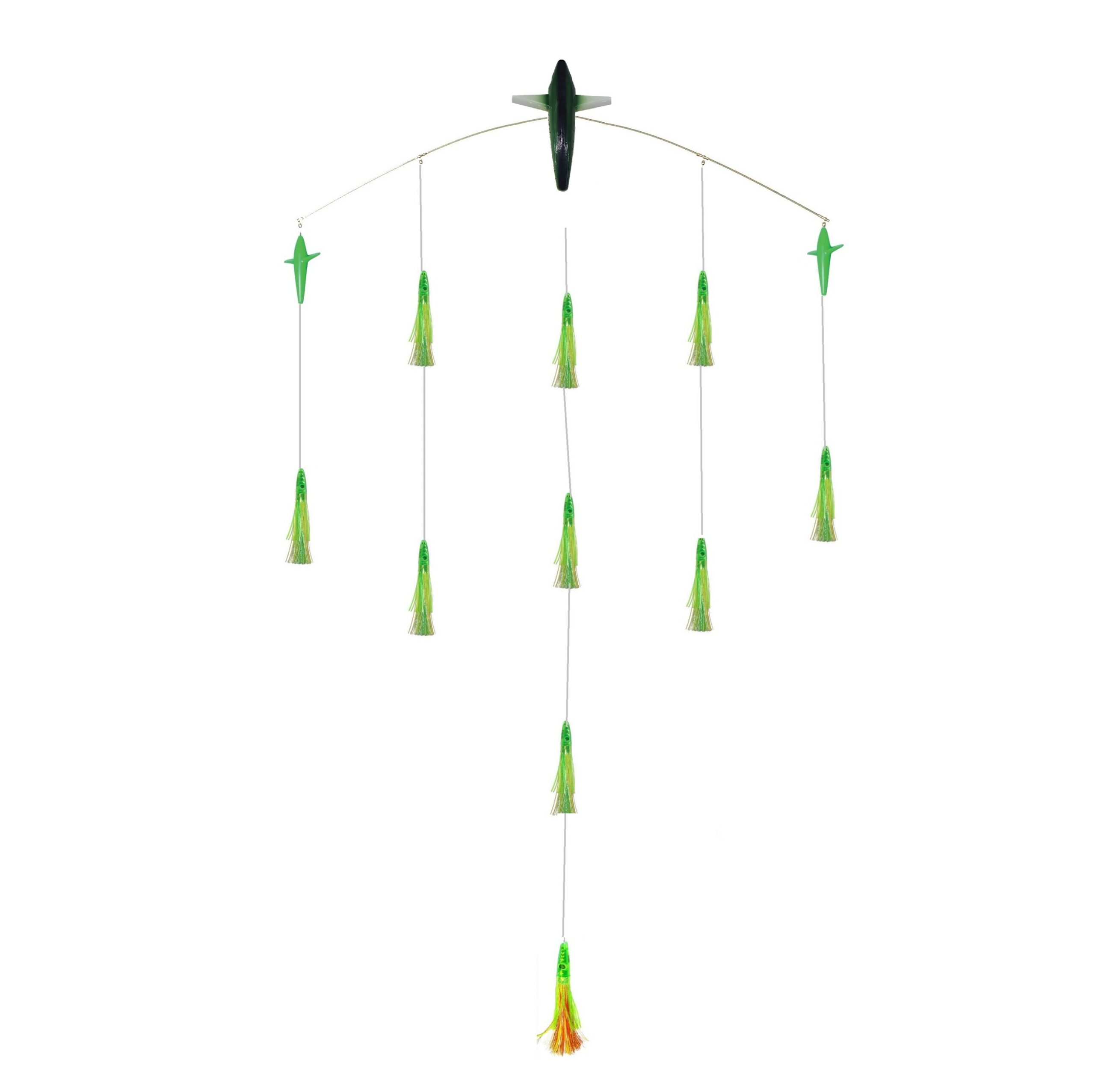 48in Titanium Triple Bird Bar w/ Zuker Lures