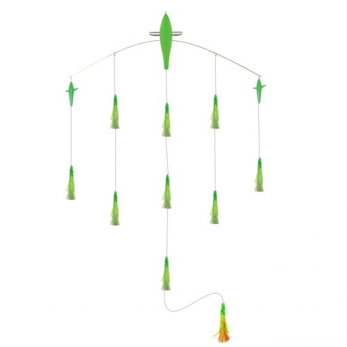48" Titanium Triple Bird Bar w/ Zuker Lures