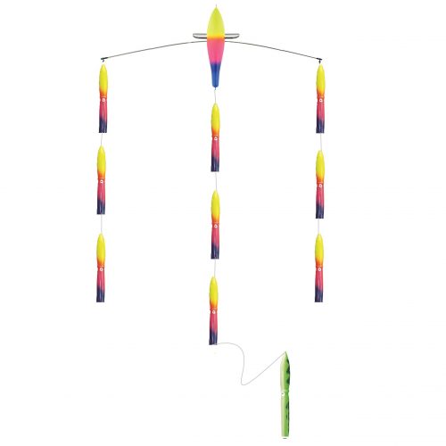 36" TITANIUM BIRD BAR w/ 10-13" SQUID
