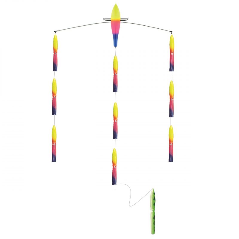 36" TITANIUM BIRD BAR w/ 10-13" SQUID