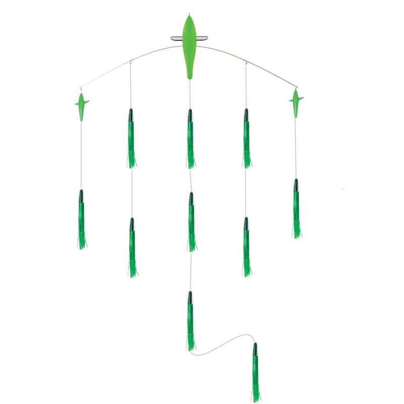 48in Titanium Triple Bird Green Machine Spreader Bar