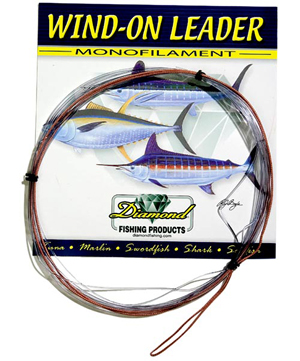 DIAMOND FISHING PRODUCTS 25' WIND ON LEADERS W/ MOMOI FLUOROCARBON