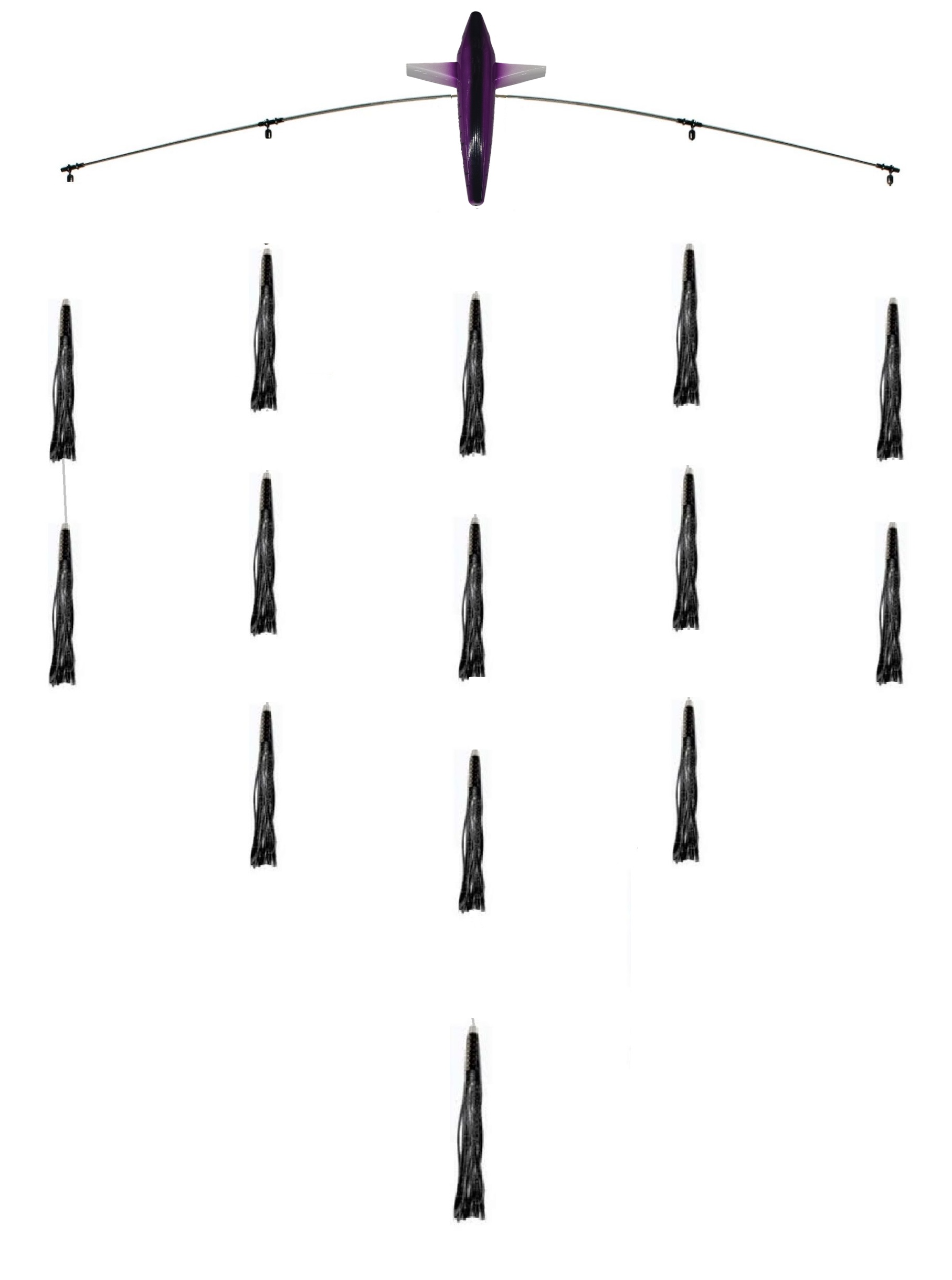 36in Titanium Mini Green Machine Spreader Bar w/ Bird - Image 3