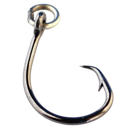 Mustad R39943NP-BN Demon Perfect Circle Ringed, Offset Hooks