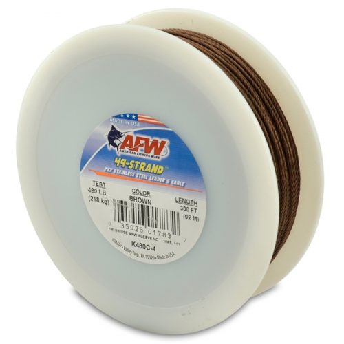 AFW 300' 480LB 49-STRAND STAINLESS STEEL CABLE