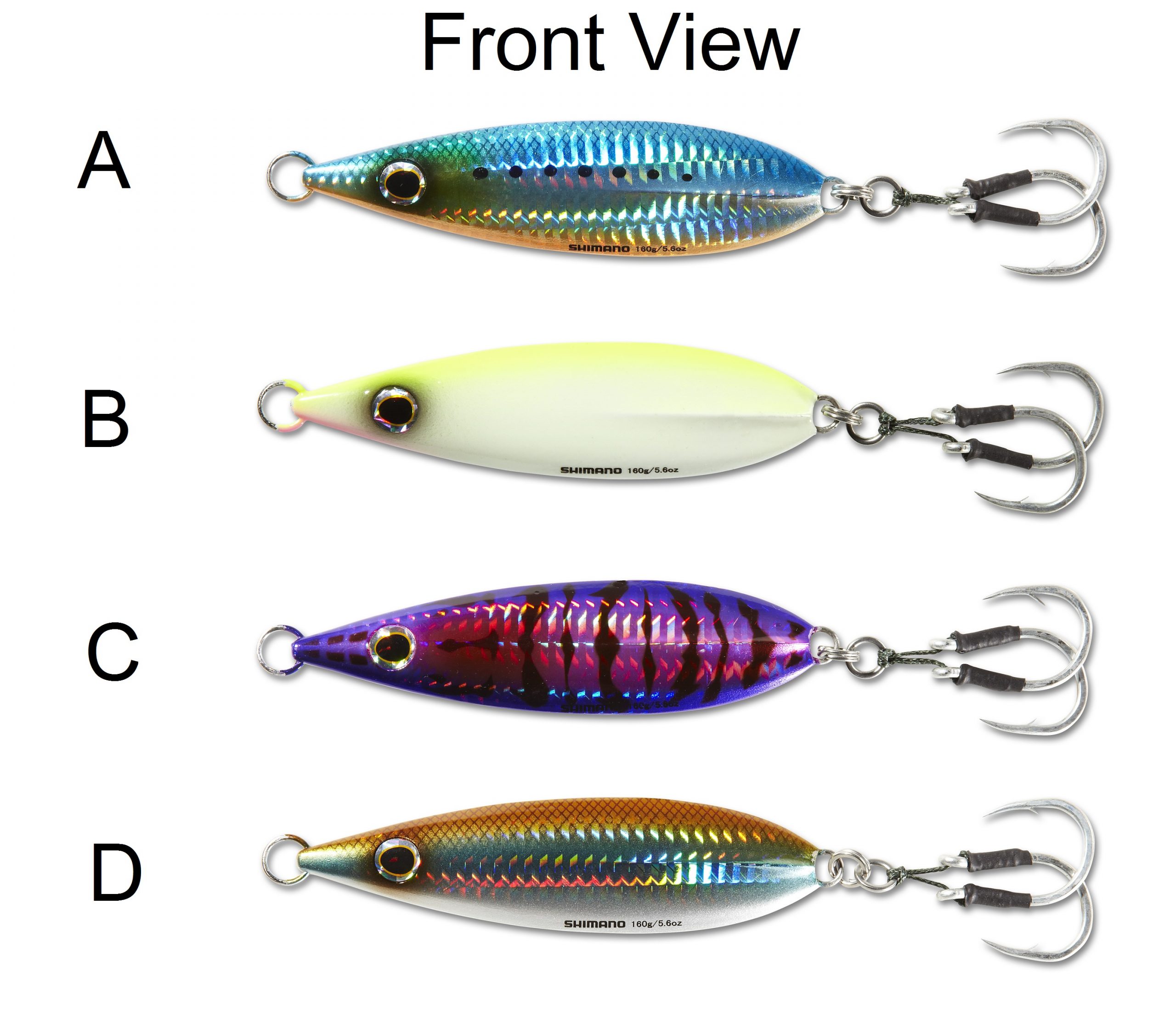 Qty 2 Speed Jigs 3.5oz/100g Orange Vertical Butterfly Saltwater Fishing Lures 