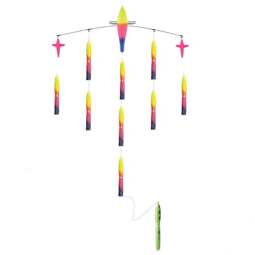 36in Directional Triple Bird Bar w/ 10-13in Squid