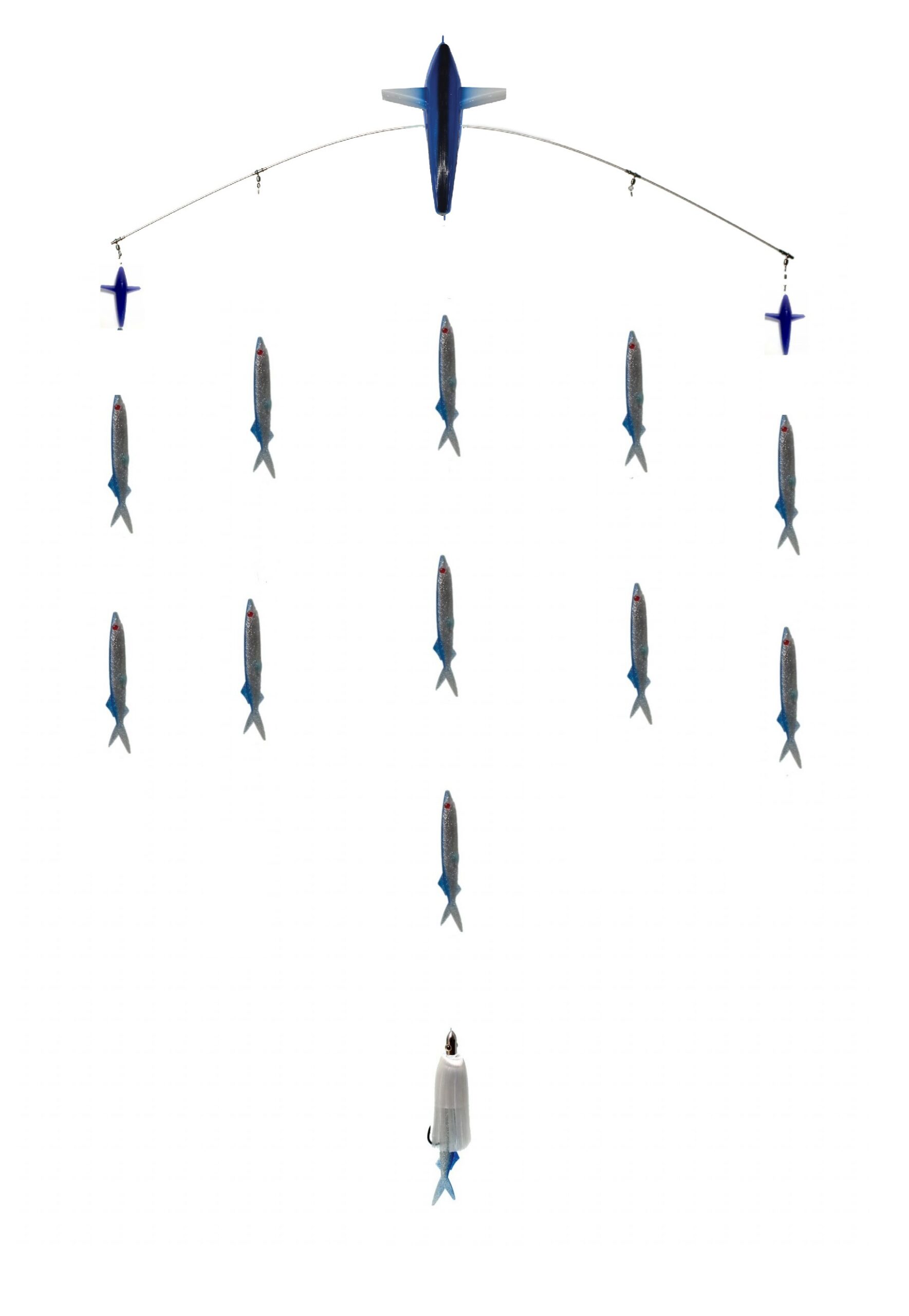 48in Titanium Triple Bird Bar w/ Chewy Hoos