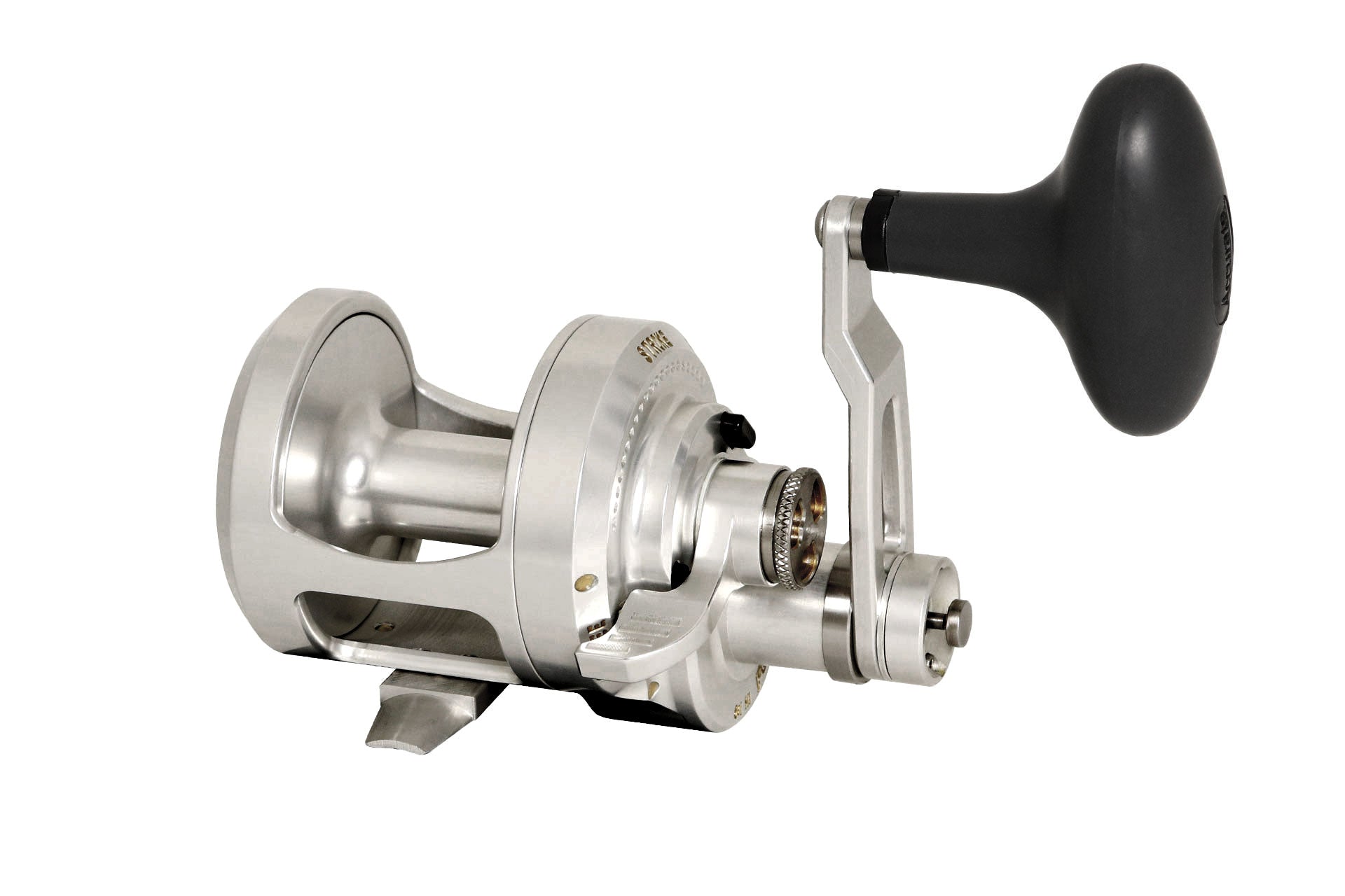 Accurate Fishing Valiant Series Two-Speed Fishing Reel (Size: 500N /  Lefty / Silver) - Hero Outdoors