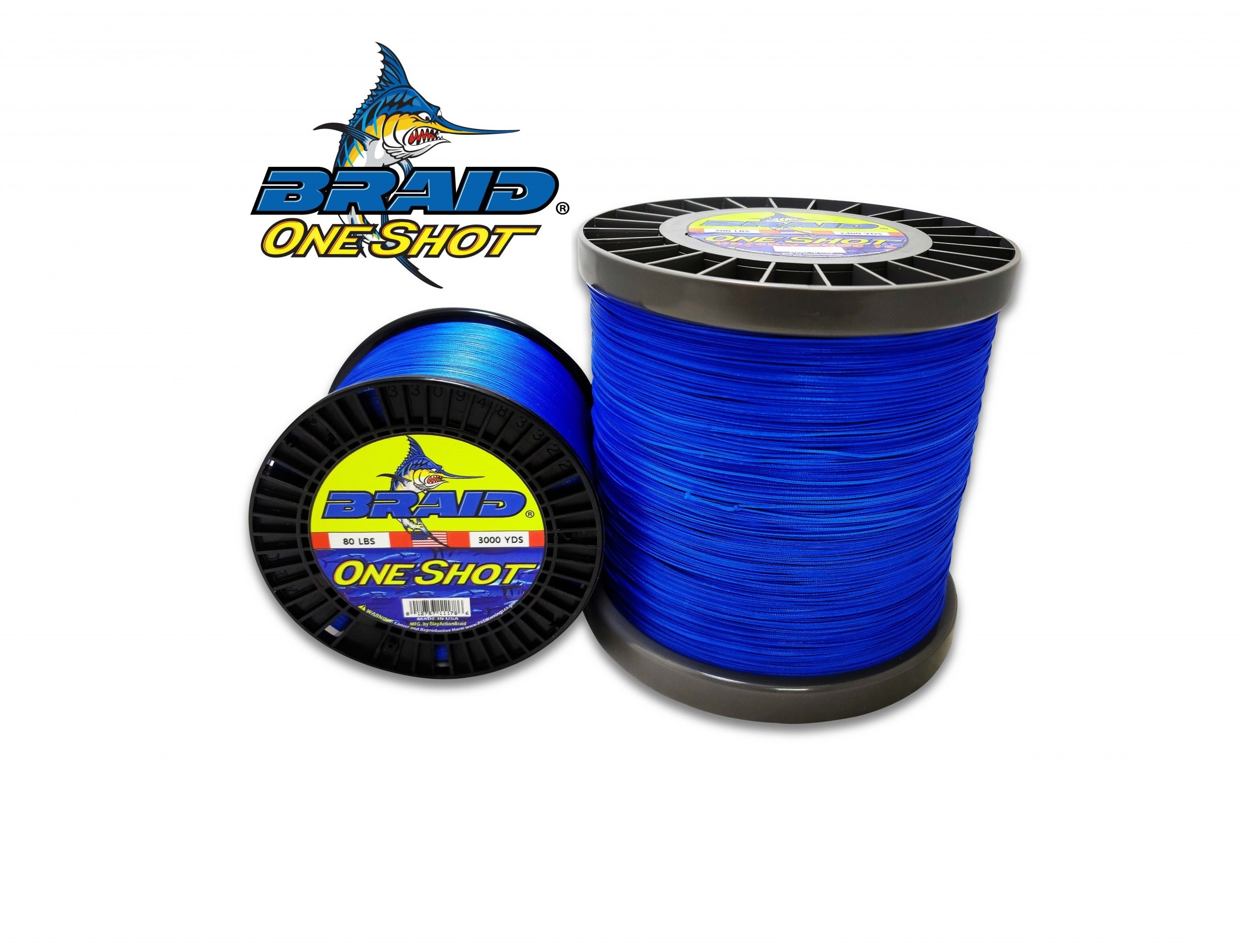 BRAID ONE SHOT SOLID 8X SOLID BRAID - 3000 YARD SPOOLS - Fisherman's  Outfitter