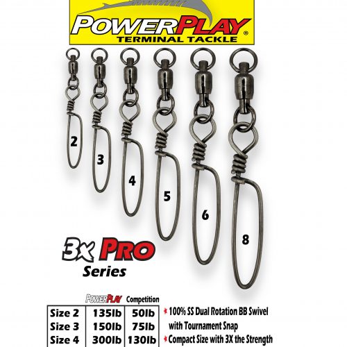 Braid Power Play 3X Pro Snap Swivels