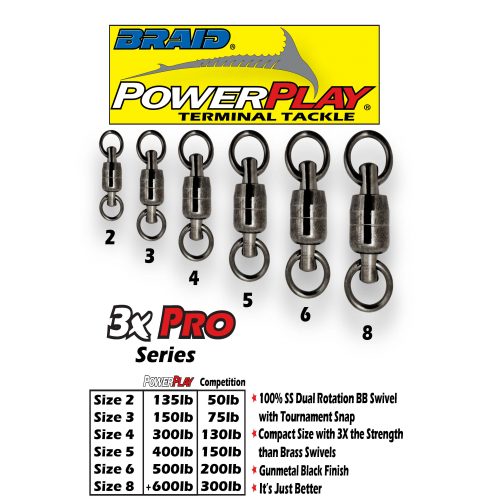 Braid Power Play 3X Pro Swivels