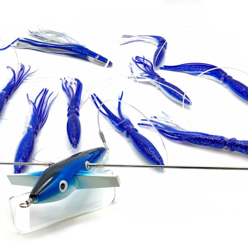 19in Tormenter Sidewinder Directional Spreader Bars - Blue/White