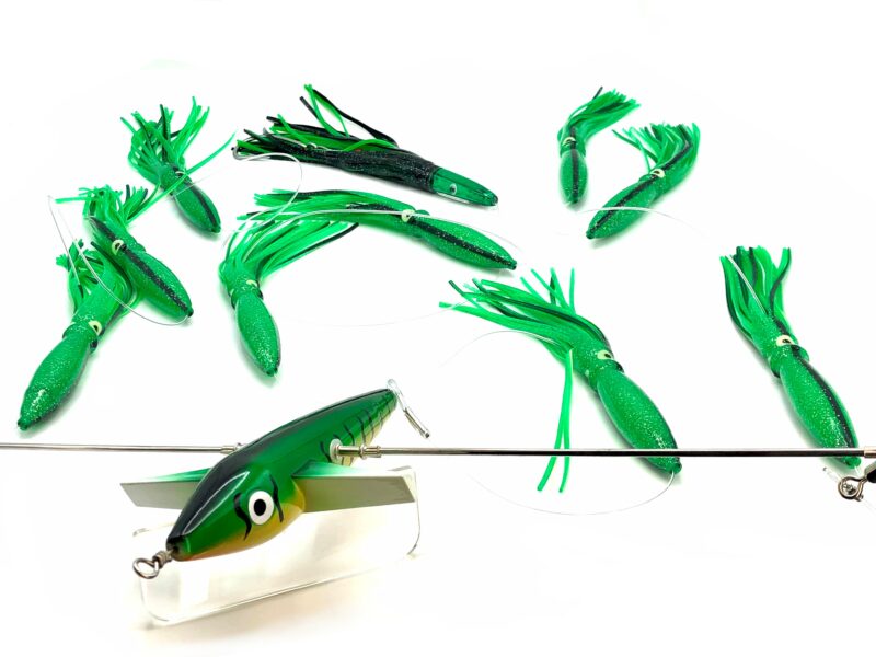 19in Tormenter Sidewinder Directional Spreader Bars - Green/Black