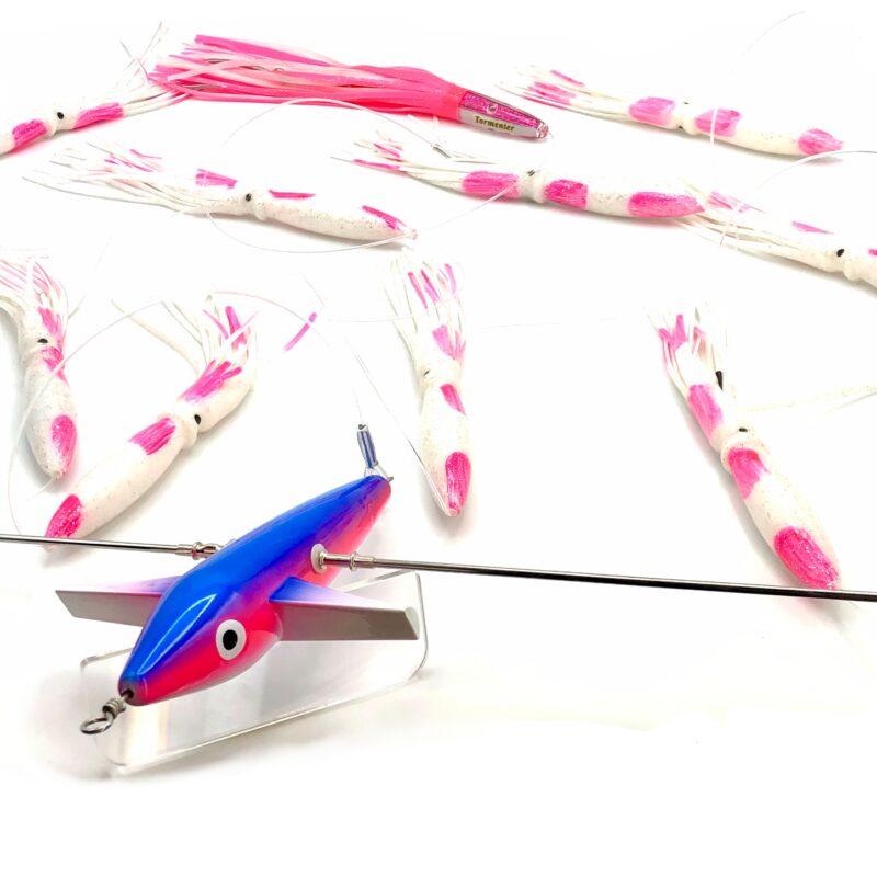 19in Tormenter Sidewinder Directional Spreader Bars - Pink/White