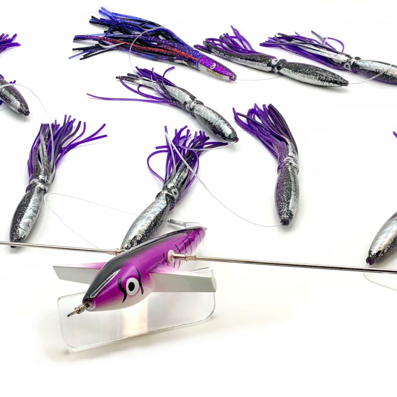 19in Tormenter Sidewinder Directional Spreader Bars - Black/Purple