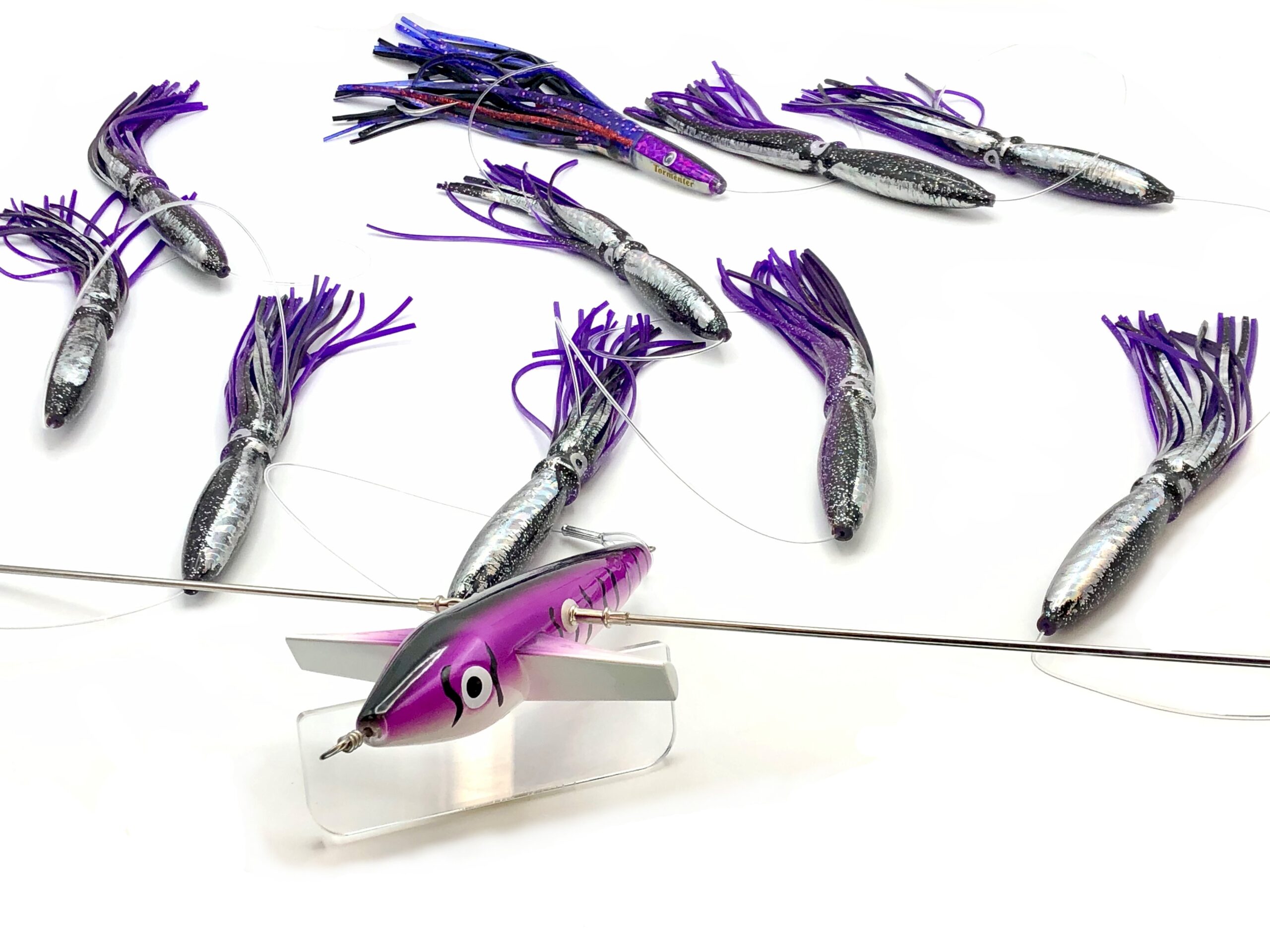 19in Tormenter Sidewinder Directional Spreader Bars - Black/Purple