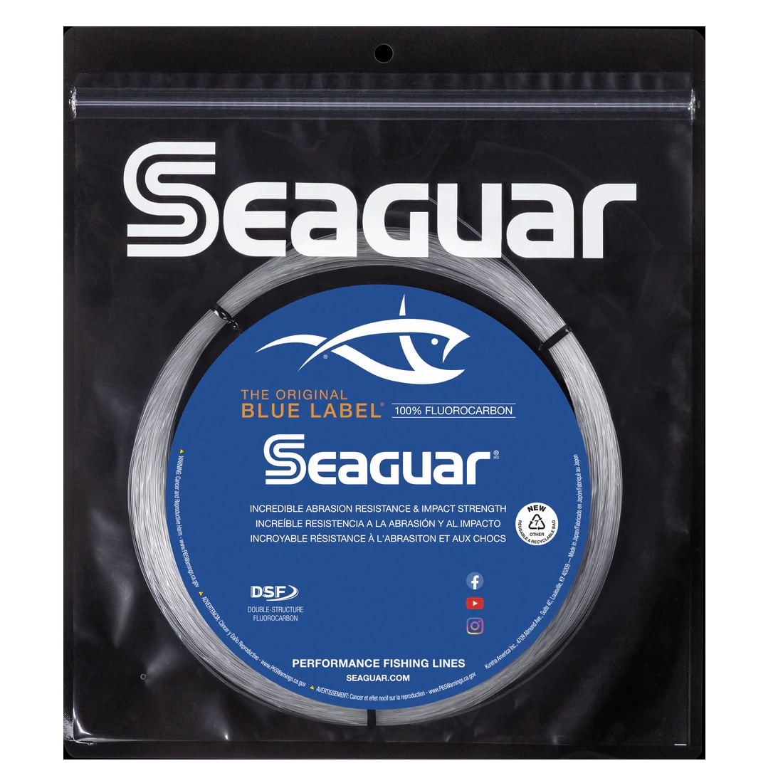 SEAGUAR BLUE LABEL FLUOROCARBON 110YD COILS - Fisherman's Outfitter
