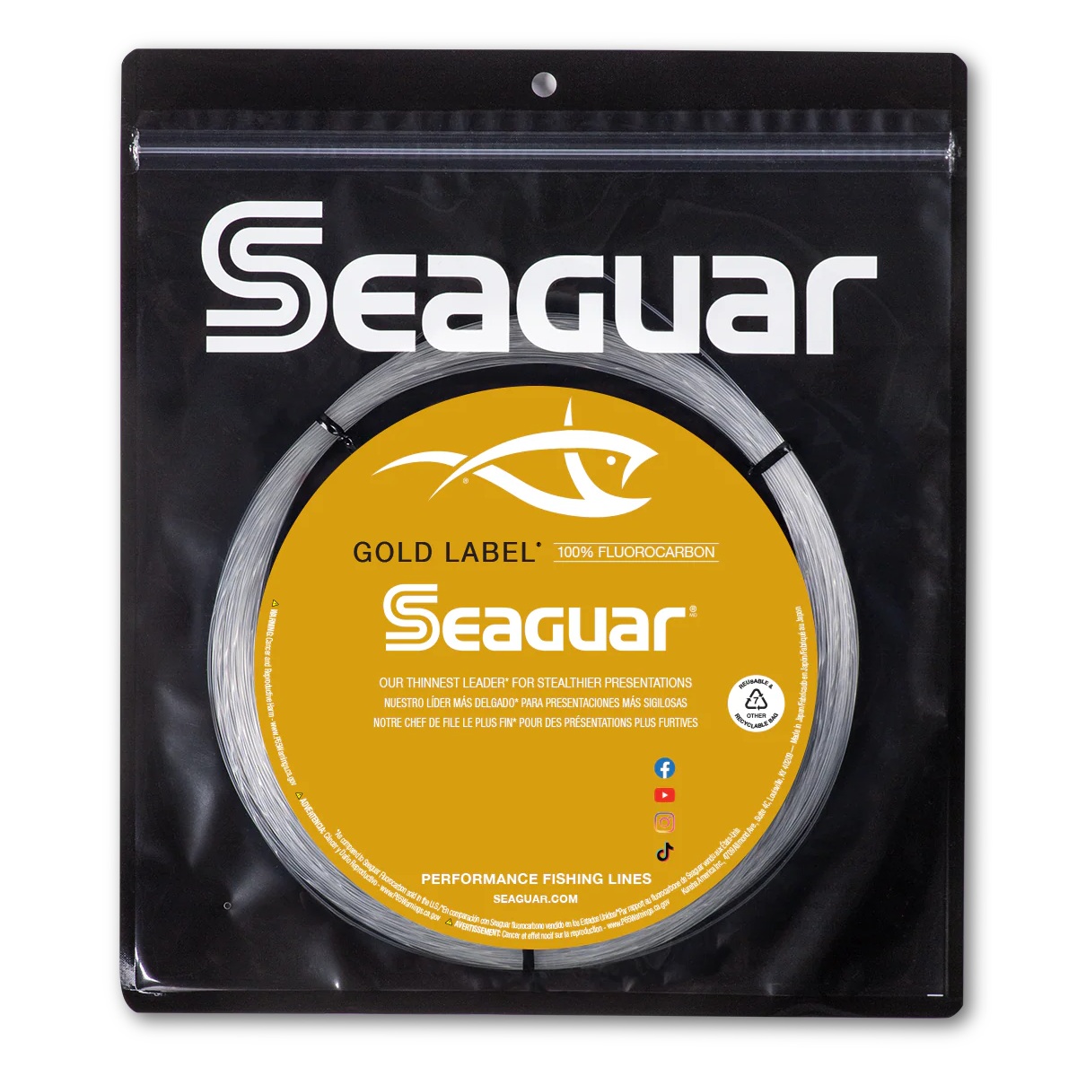 Seaguar Big Game Gold Label Fluorocarbon - 25yd Coils
